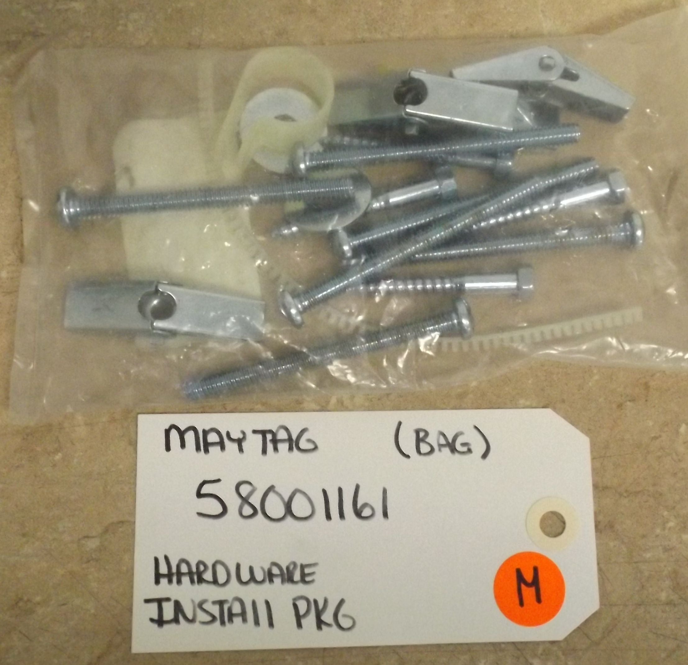 MAYTAG MICROWAVE 58001161 Hardware, Install Package (NEW) MAYTAG MICROWAVE 58001161 Hardware, Install Package (NEW)